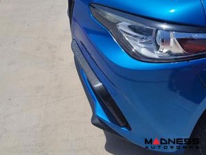 Alfa Romeo Giulia Front Canards - Carbon Fiber - V2 - Feroce Carbon - Sport/ Ti/ Veloce Alfa Romeo Giulia Front Canards - Carbon Fiber - V2 - Feroce Carbon - Sport/ Ti/ Veloce